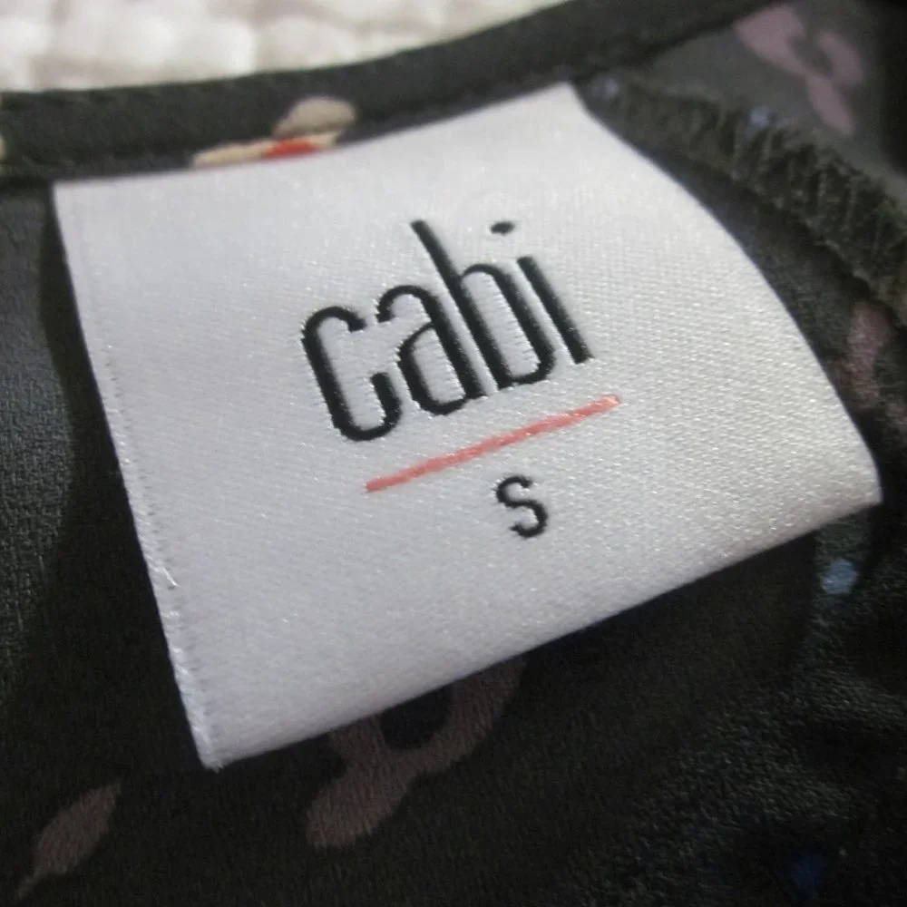 CAbi  Dress S Muse Floral Print Flutter Sleeve #3828 - Picture 3 of 10